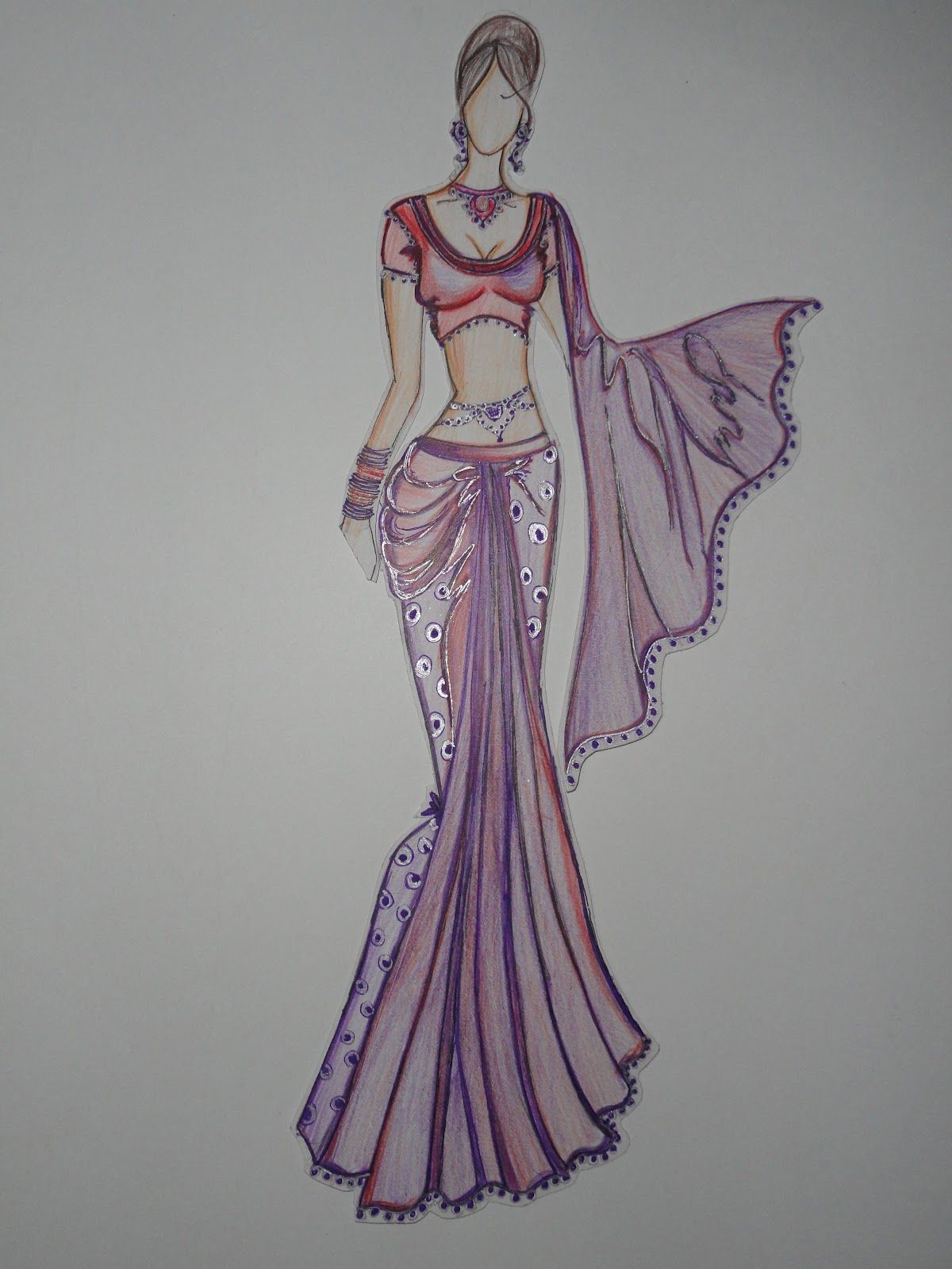 Dress Sketches for Fashion Designing Fashion Illustration Courses
