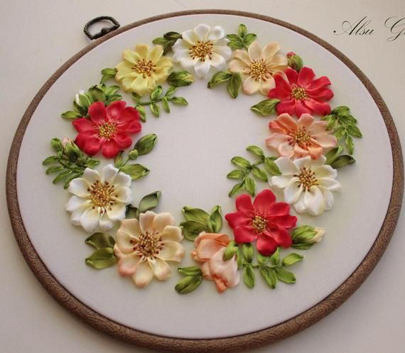 ribbon embroidery flowers download
