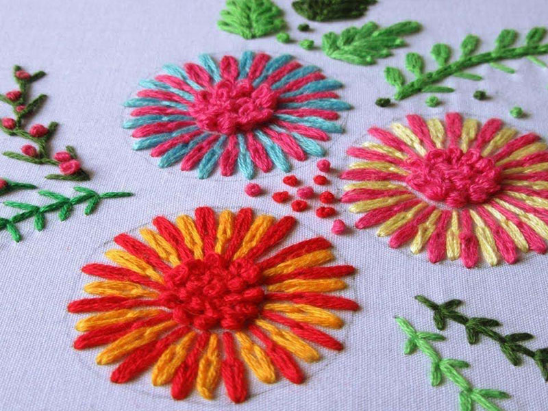 the lazy daisy stitch emroidery course