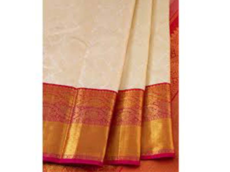 zari border saree