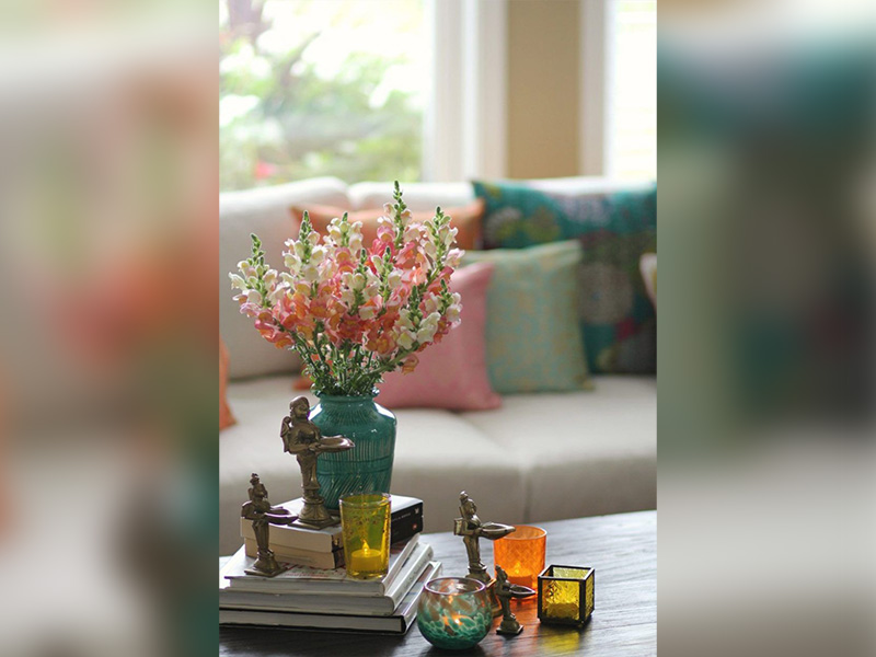 colourful flowers for home décor