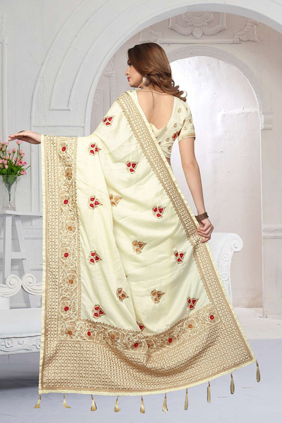 latest hand embroidery designs for sarees